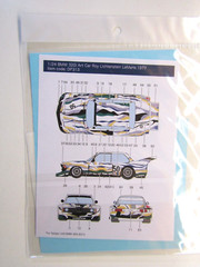 Decalpool 1/24 BMW 320i Art Car Roy Lichtenstein Le Mans 1977 Decal Sheet DP313