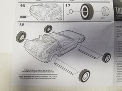 PAD PRINTED TIRES from Delorean Time Machine Polar Lights 1:25 Model Kit BTTF