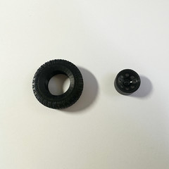 Resin 1/24 Scale: 17-Inch Baja Wheels W/ Mud Tires; Jeep, Truck
