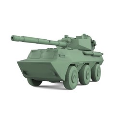 SSMODEL SS200971 1/200 Military Model Kit China PTL-02 Wheeled Assault Gun