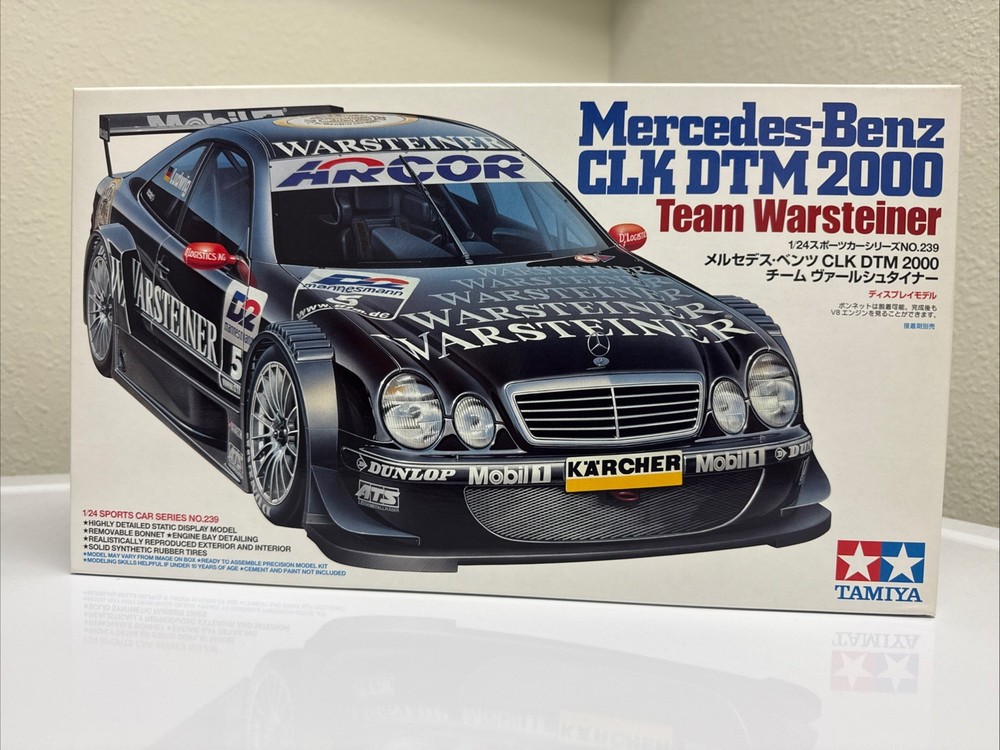 TAMIYA – Mercedes-Benz CLK DTM 2000 Team Warsteiner 1/24 Model Kit (24239)