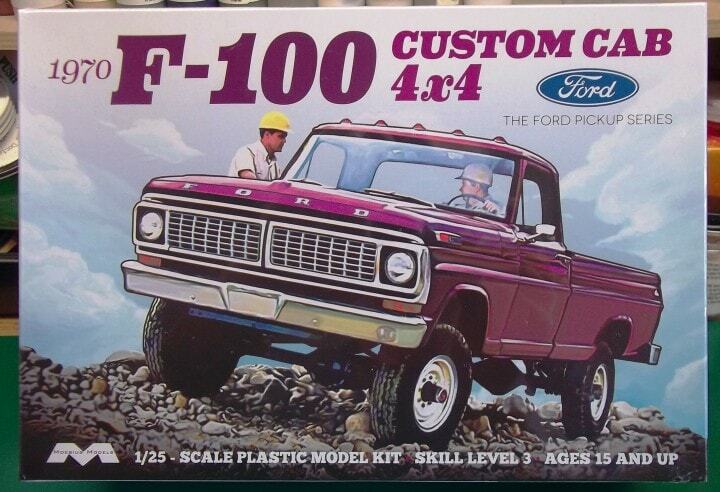 MOEBIUS 1/25 1970 Ford F100 Custom Cab 4×4 Pickup Truck MOE1230