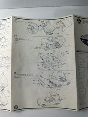 Vintage Entex Porsche 914 Model Kit Instructions Original Assembly Guide