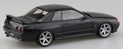 AOSHIMA 1/32 The Snap Kit Series Nissan R32 Skyline GT-R Custom Wheel (Black Pea