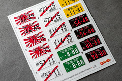 1:24 3D License Plates for scale model Japan Vehicles