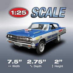 AMT 1/24 1965 Chevy Chevelle AWB Time Machine Plastic Model AMT1302