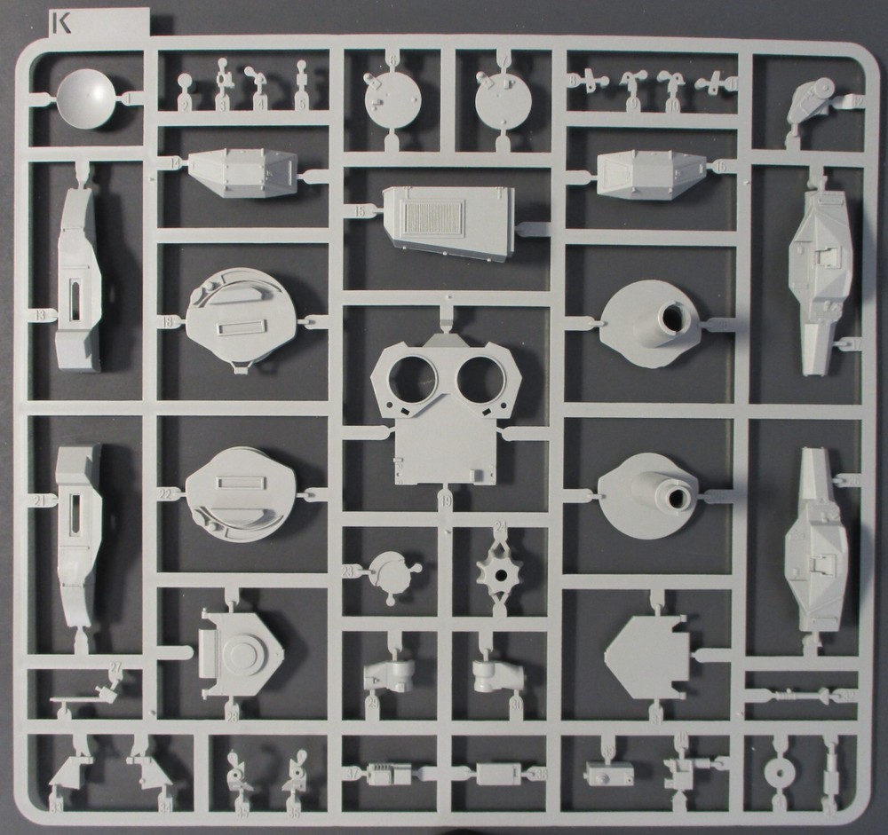Takom 1/35th Scale Chieftain Marksman SPAAG – Parts Tree K from Kit No. 2039