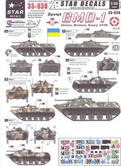 Star Decals 1/35 SOVIET BMD-1 in UKRAINE MOLDAVA, RUSSIA, & KFOR Service