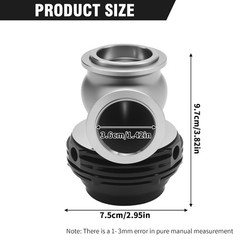 38mm External Black Turbo Wastegate Valve Pressure Relief Turbo Kit Compatible