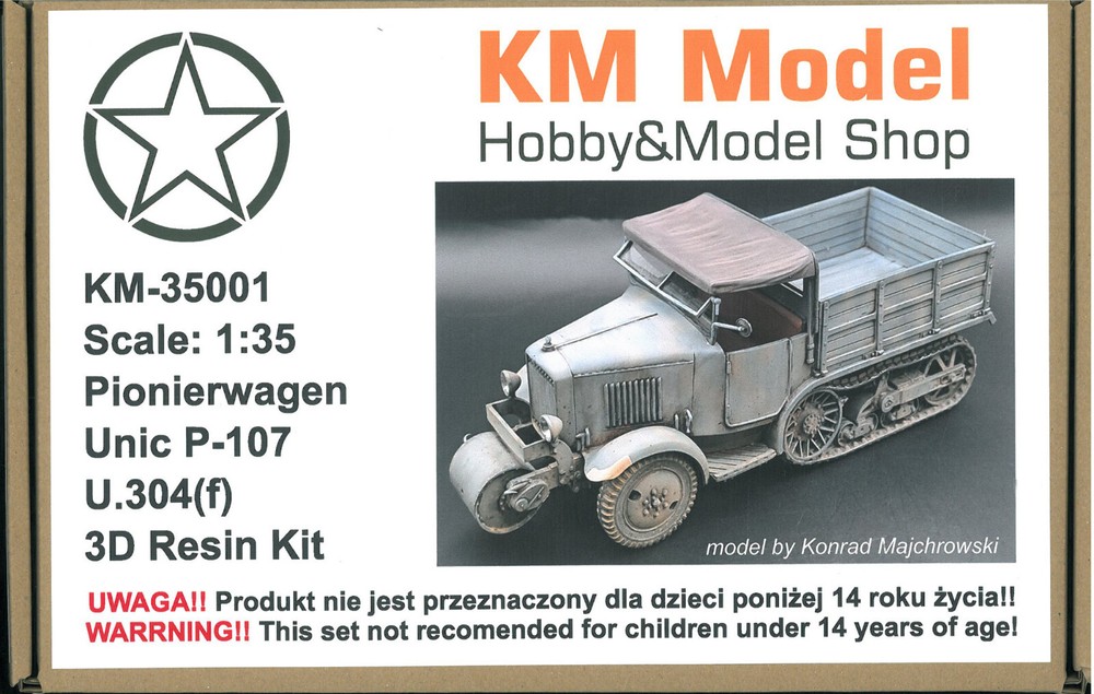 KM Model 35001 Pionierwagen Unic P-107 U.304(f) scale 1/35