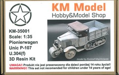 KM Model 35001 Pionierwagen Unic P-107 U.304(f) scale 1/35