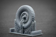 Kubelwagen type 82 Sagged wheel set (3d printed) for Meng 1/35 ScaleX WW 35003S