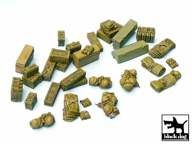 Black Dog 1/48 British Soldier’s Equipment and Accessories Set WWII T48026