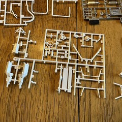Built Model Car, 1990 Monogram Stock Car STARTED, INCOMPLETE, MODIFIED For Parts
