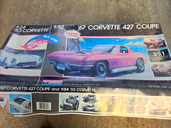 Monogram 1:12 1967 Corvette 427 Coupe Plastic Model Kit + 1:24 1953 Bonus
