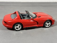 1/24 Scale Nicely Built Dodge Viper V-10 Model Car Red Mopar 1/25 Sidepipes