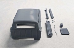 ABS-LIKE RESIN 3D PRINTED 1/25 1966 FORD F-250 CREW CAB PICK UP CAB SET