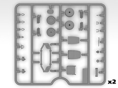 ICM 35436 – Cargo Carrier Humvee M1097A2 Car Plastic Model Kit in 1:35 Scale