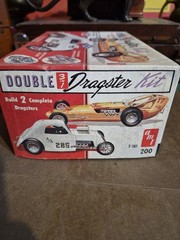 AMT ORIGINAL VINTAGE RARE DOUBLE 3 IN 1 DRAGSTER TROPHY SERIES T-161 Open Box