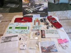 ATLANTIS 1/16 SCALE CHEVY VEGA BUILT UP JUNKYARD PARTS MODEL KIT LOT #1000