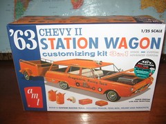 AMT 1/25 Chevy II Station Wagon with Trailer 1963 AMT1201/12 FS
