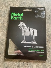 Metal Earth Horse Armour 3D Laser Cut DIY Model Building Kit Puzzle Set Craft