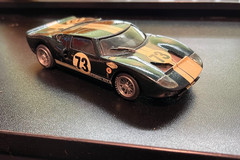 Grand Pix Models 1/43, Ford GT40, 1965 Daytona Winner ,White Metal , Built