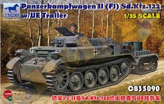 Bronco CB35090 1/35 CB35090 Panzerkampfwagen II(FI) Sd.Kfz.122 w/UE Trailer