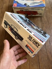 MPC Monogram AMT Empty Box Lot 55 Chev 59 Elcamino Ford Cruising Van 34 Slammer