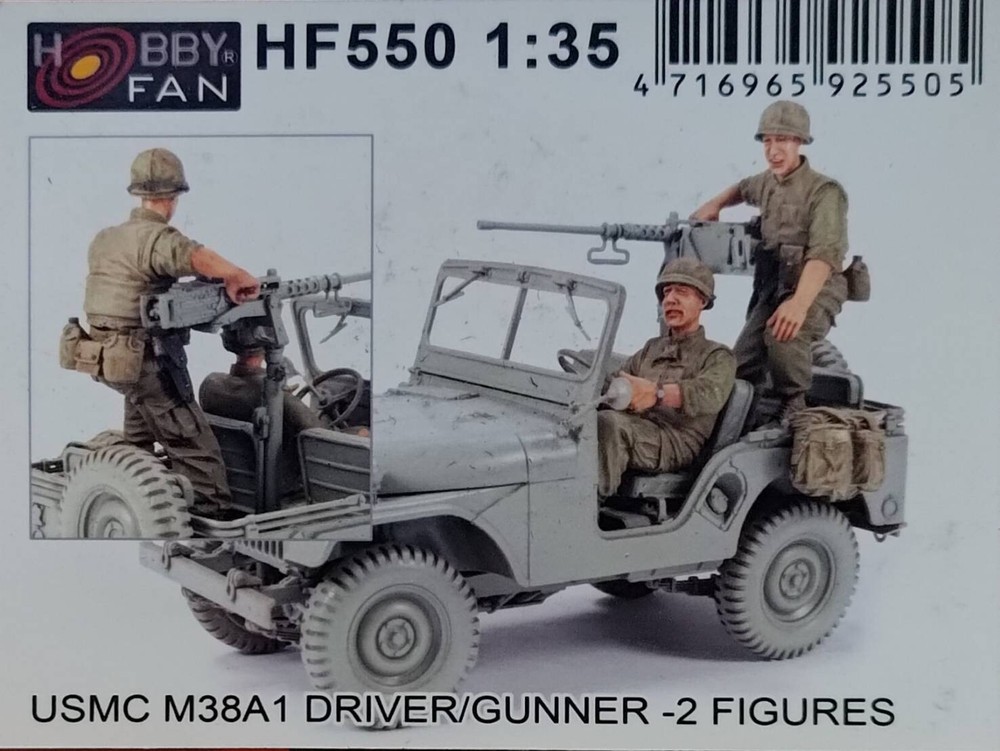 Hobby Fan 1/35 HF-550 USMC M38A1 Driver & Gunner – 2 Figures