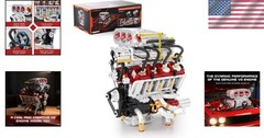 V8 Engine Model Kit DIY STEM Build Your Own Car Engine 2347pcs for Kids Adults