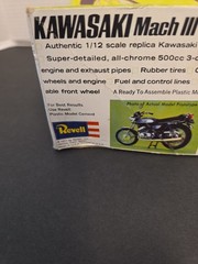 Vintage Revell #H-1500 Kawasaki Mach III 1/12 Scale Motorcycle Model Kit