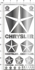 chrome(metal) decals kelaisile for different scales model kits (Silver) 3984
