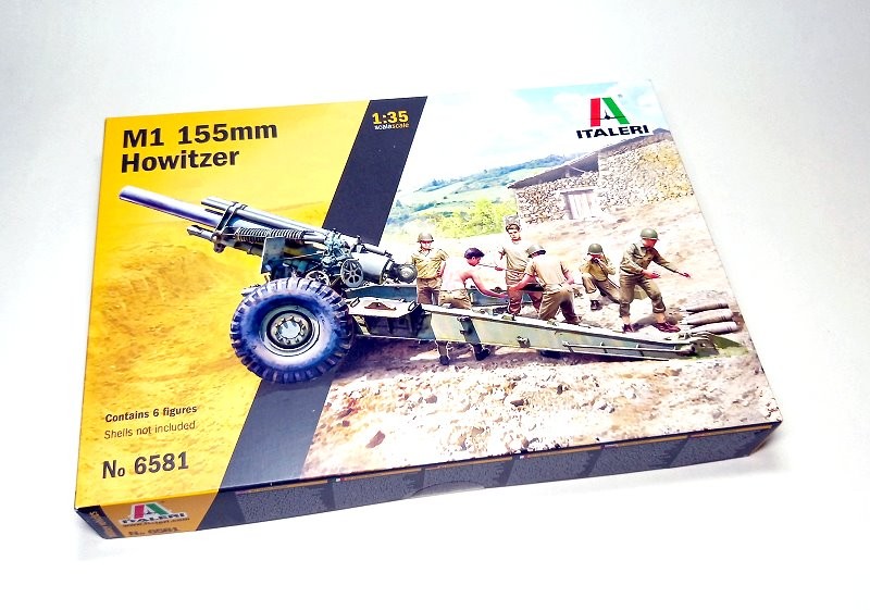 ITALERI Military Model 1/35 M1 155mm Howitzer Contains 6 Figures 6581 T6581
