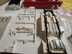 VTG 1963 Monogram 1ST Release 1955 Chevrolet Bel Air Kit # PC83:198 Some Painted