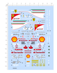 1/24 water slide decals for Ferrari SF70H (71138B)