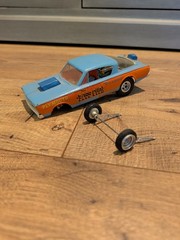 Vintage Amt 1966 Plymouth Barracuda Funny Car 1/25 Scale Model Kit