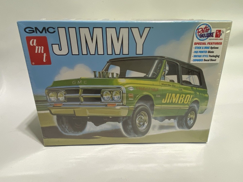 AMT GMC Jimmy Jimbo 4 Wheel Drive Retro Deluxe Plastic Model Kit Sealed Box