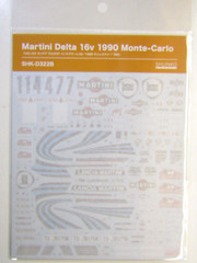 SHUNKO Decal Sheet 1:24 Scale Martini Delta 16v 90 ‘Rallye MonteCarlo #SHK-D322B