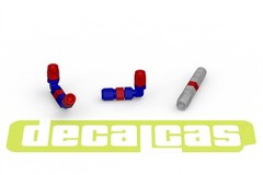Decalcas 1:20 Scale Detail-Up 1.2mm Hose Joints resin parts Set 3 # DCL-PAR048