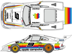 SHUNKO Decal Sheet 1:24 Scale Apple Computer Porsche 935K3 1980 IMSA # SHK-D465