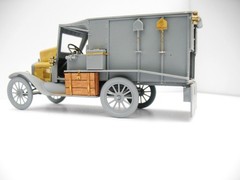 Photo-etched detailing set for scale model Ford-T 1917 Ambulance ICM 35661, 1/35