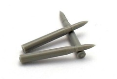 135 Round for 8,8cm Guns Kw.K.43/Pa. K43, 6 pcs Zebrano ZA35232 RESIN Model Kit