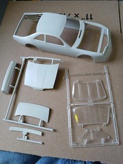 BODY – 1994-1995 NASCAR FORD THUNDERBIRD STOCK CAR BODY & GLASS – 1/25 SCALE AMT