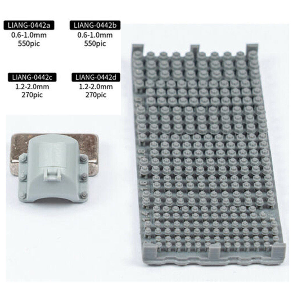 0.6-1.0mm 1.2-2.0mm 1/72 1/48 1/35 1/16 Scale Model Accessories Model Nuts Bolt