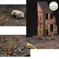 1/72 Scale WWII European Street Scene Base Model For 1:72 Military Display