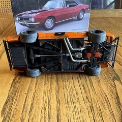 Built Model Car, 1967 Chevy Camaro Vintage Style short track Race Car, 1/25