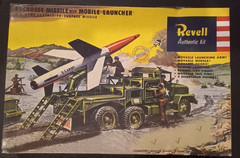 Revell Authentic Kit #H-1816 Lacrosse Missle With Mobile Launcher Model Kit NISB