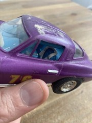 Vintage 1960’s Corvette Sting Ray Built Model Car 76BP Purple Vette FREE SHIP