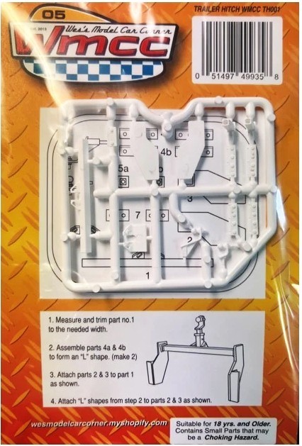 Wes’s WMCC 49935 Trailer Hitch Assembly Car/Pickup Truck Plastic Model Kit 1/25
